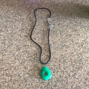 Green stone necklace!